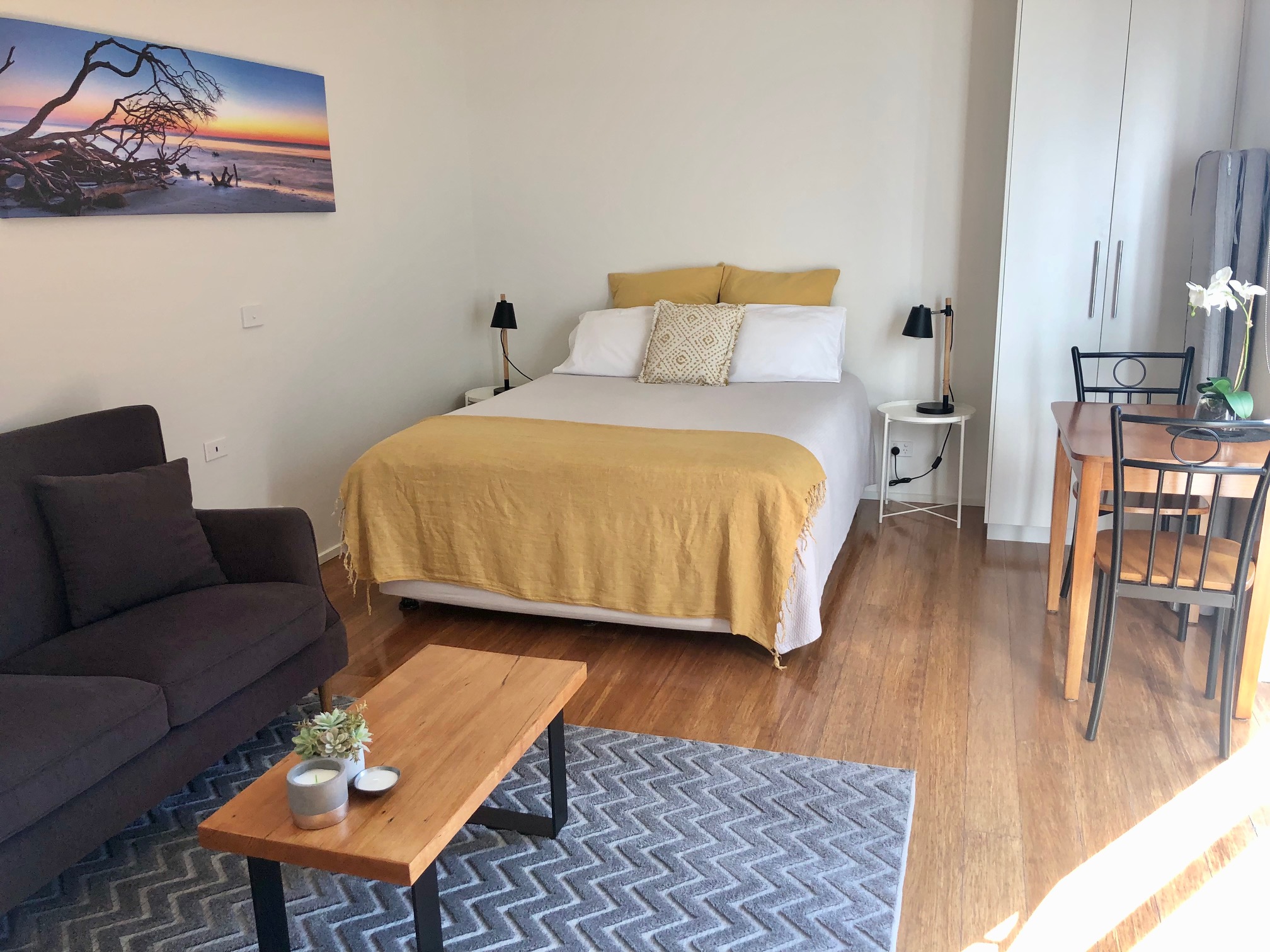 Queen bed